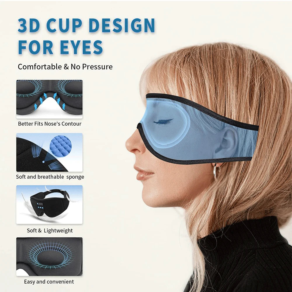 Sleevari Ultimate 3D Sleep Mask™ with Bluetooth Audio